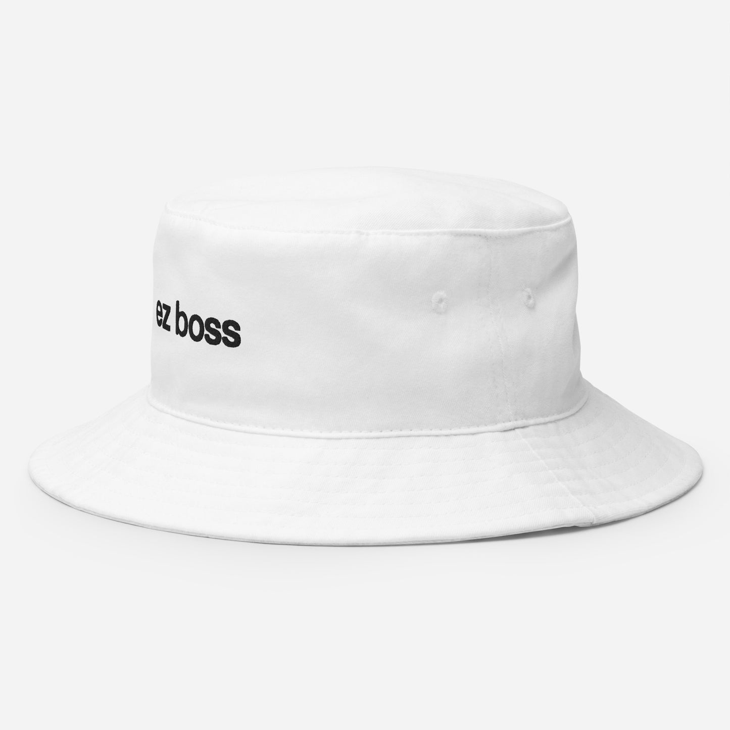 ez boss bucket hat (white)